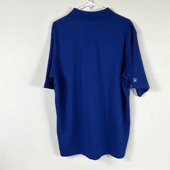 Antigua New York Giants Polo Shirt Size L Blue Embroidered Logo NFL Polyester - Picture 4 of 10